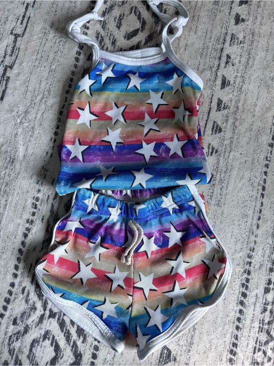 Other - Honeydew Intimates Rainbow Star Tank & Shorts Set - White Stars